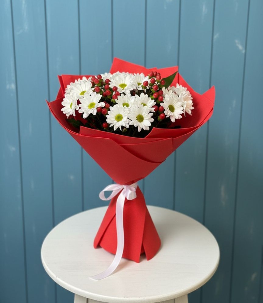 Букет цветов из: Хризантемы в Поворино