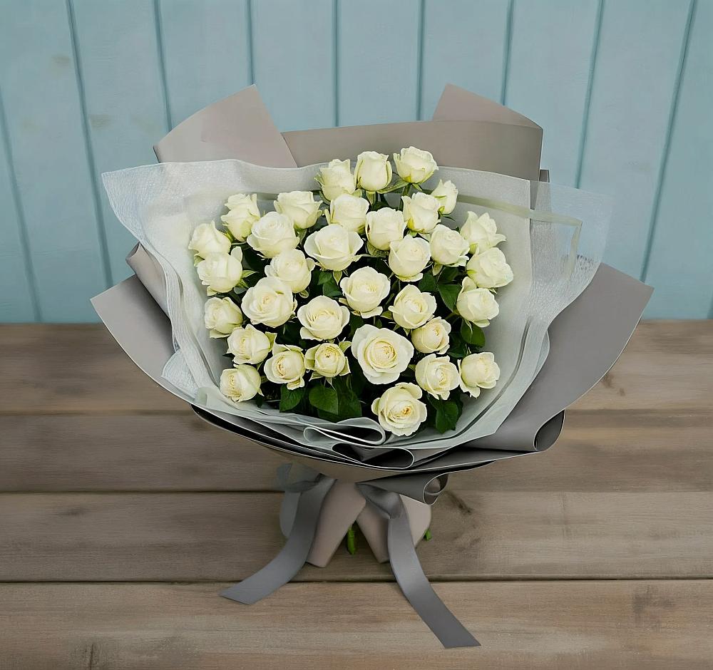 Букет Белоснежная нежность в Поворино