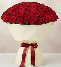 Букет 101 Красная роза Милано в Поворино