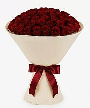 Букет 101 Бордовая роза Блэк Бакарра в Поворино