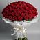 Букет 101 Красная роза Блэк Мэджик в Поворино