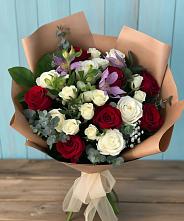 Букет цветов из:  Розы и Альстромерии в Поворино
