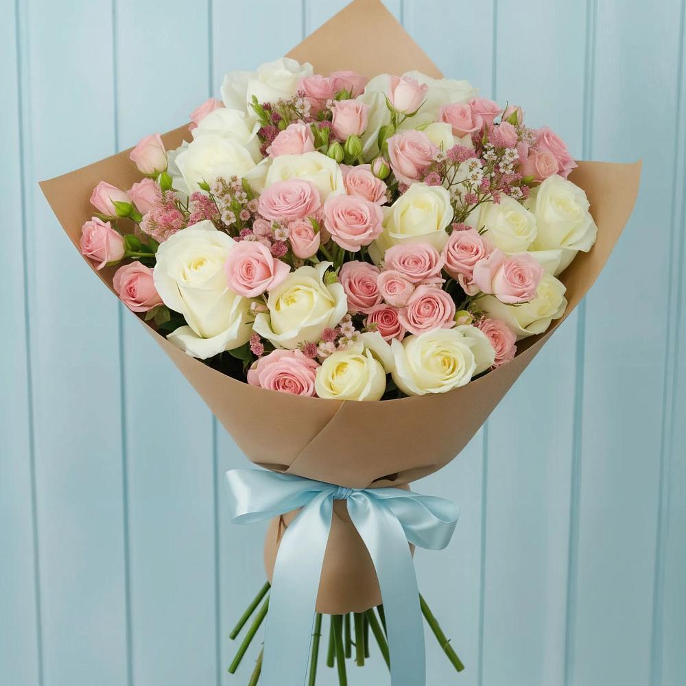 Букет цветов из: Розы в Поворино