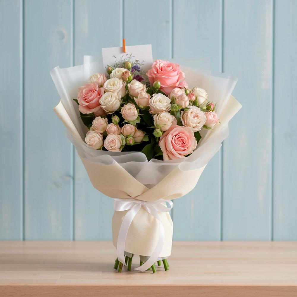 Букет цветов из: Розы в Поворино