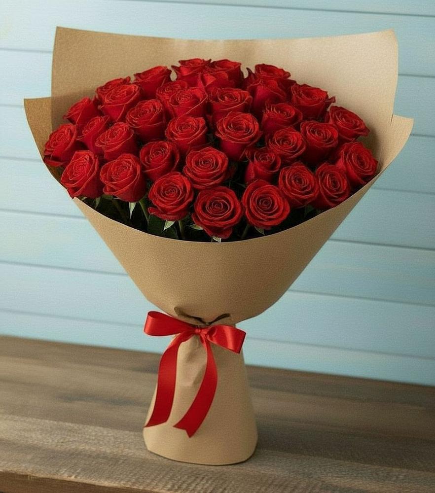 Букет Красные розы Милано в Поворино
