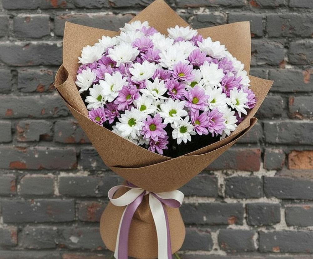 Букет цветов из: Хризантемы в Поворино