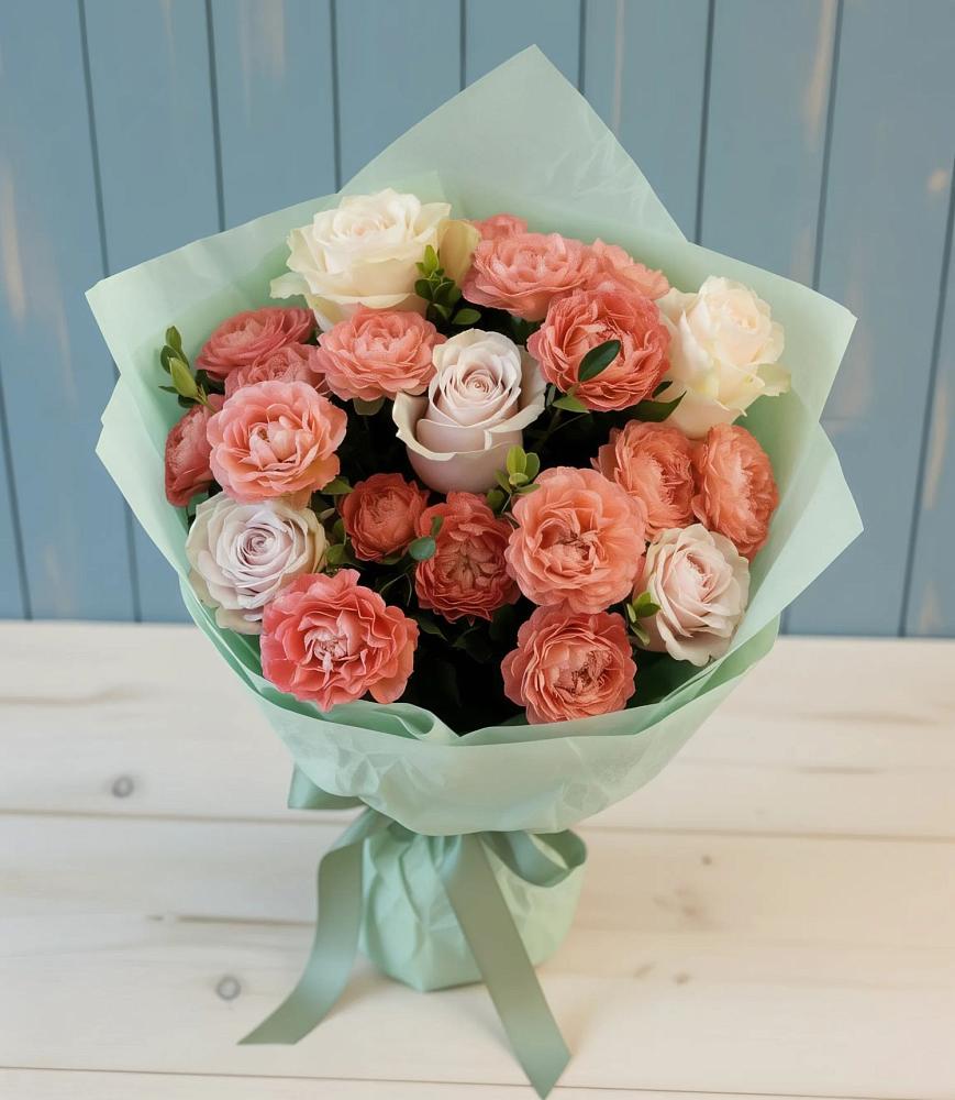 Букет цветов из: Розы в Поворино