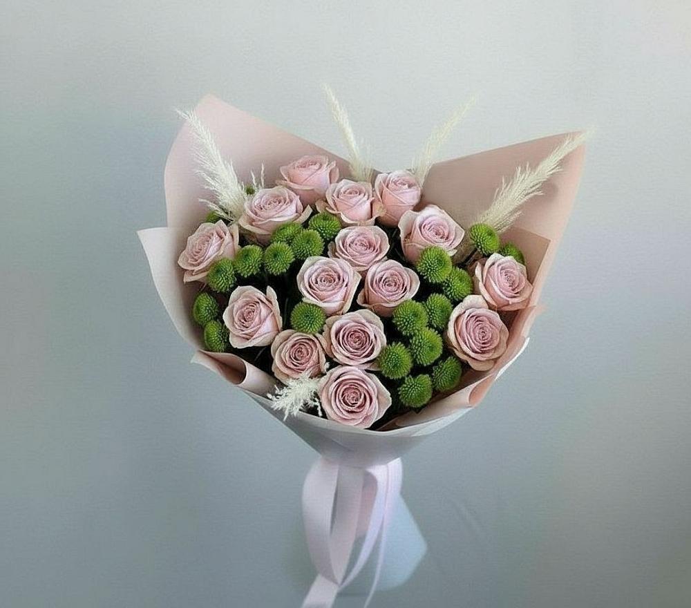 Букет цветов из: Розы и Хризантемы в Поворино