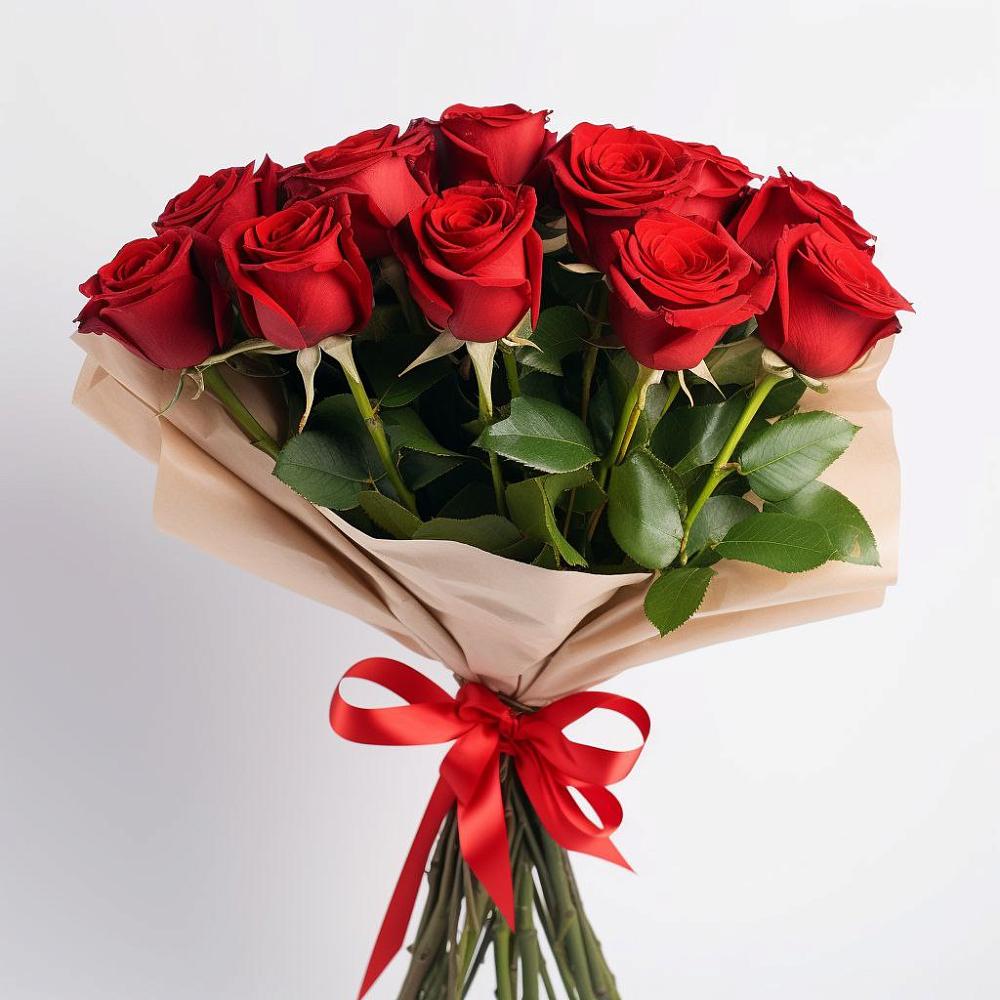 Букет 11 Красных роз Эдлесс Лав в Поворино