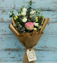 Букет цветов из:  Розы и Лизиантусы #REPLACE_PRED# Поворино