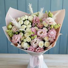 Букет цветов из:  Альстромерии и Розы #REPLACE_PRED# Поворино